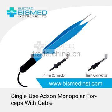 Single Use Adson Monopolar Forceps With Cable