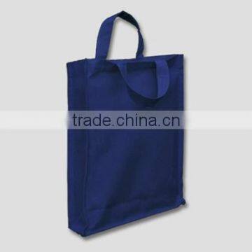 2016 Navy Blue Cotton Goody Bag with Gusset