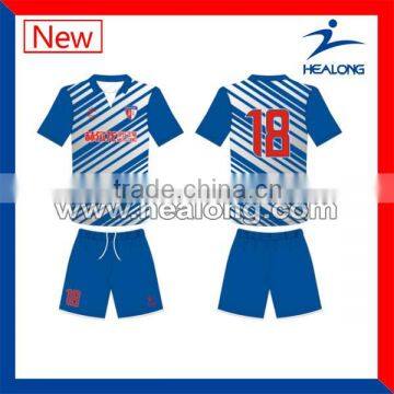 cheap sublimation youth soccer jerseys with neck