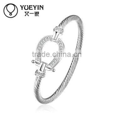 Attractive Nickel Lead Free Different Styles Silver Bangle Bracelets Wholesale