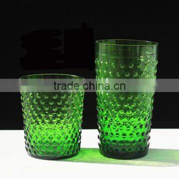 450ML/580ML Embossed Solid Color Drinking Glass Cup