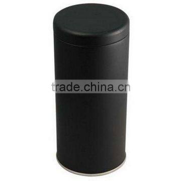 round tea tin with plastic insert lid