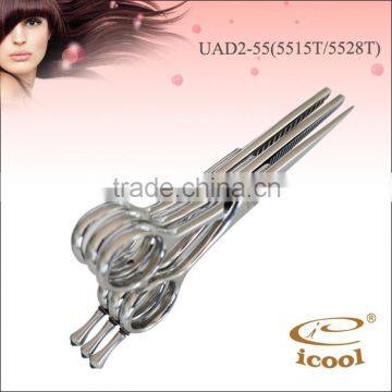 UAD-55 hot sale professional normal Shaped handle hair scissors