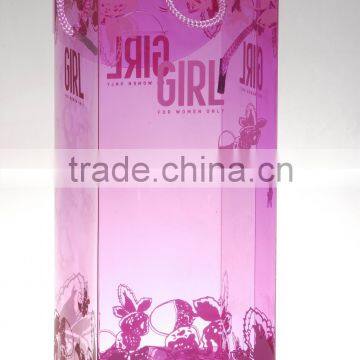 Plastic see through gift packing boxes, folding box for gift