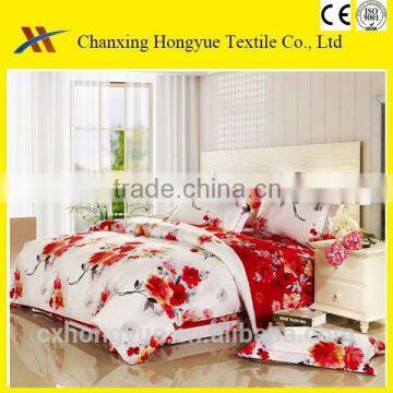 flower design 100%polyester pigment printed fabric for home textile/high quality