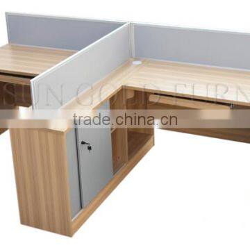 Modern t shaped 2 person office workstation computer desk (SZ-WSB361)