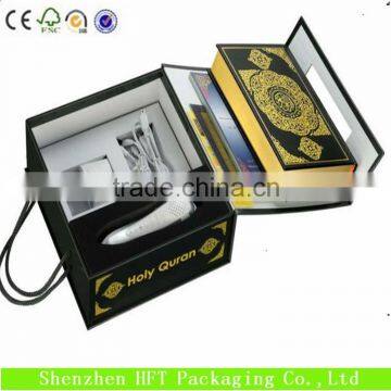 CMYK Printing Handmade Paper Moon Cake Box With Window