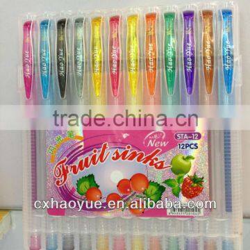 16 colors popular 009 glitter gel pen