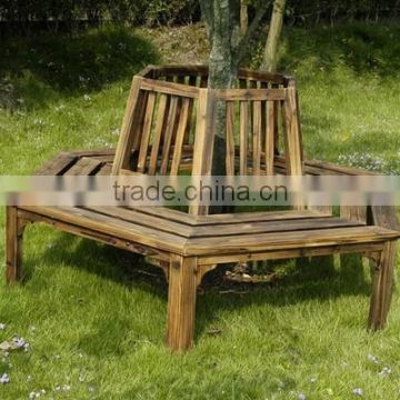 round tree bench, round three chair