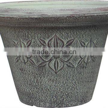 balcony big outdoor ornamental cheap plastic flower pots wholesale