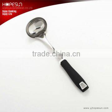 Modern food grade kitchen tools utensils big ladle stainless steel soup ladle                        
                                                                                Supplier's Choice