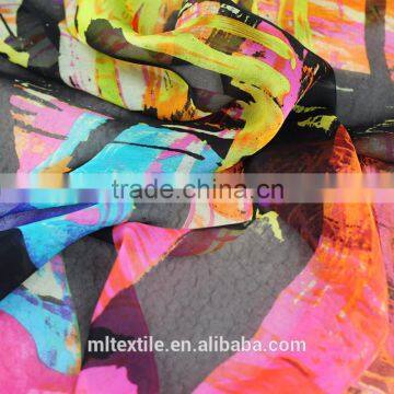 Print Chiffon Fabric Shijiazhuang Silk Chiffon Fabric Plain Chiffon Fabric photo-2
