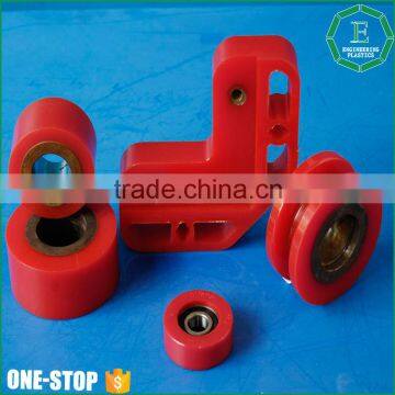 Injection moulding parts industrial smooth plastic pu wheel rollers manufacturer polyurethane wheels                        
                                                Quality Choice