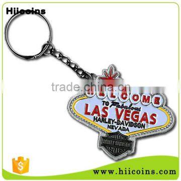 Factory Promotional Wholesale Custom Metal Las Vegas Keychain