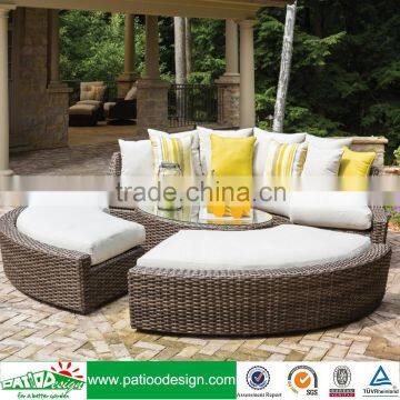 oval wicker outdoor lounge furniture
