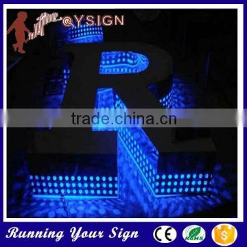 Eye catching punching holes laser outdoor advertising