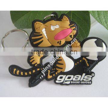 Accept Small Order Handmade Soft Plastic Sport Keyrings For Souvenir