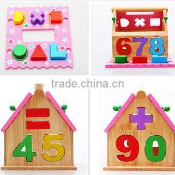 Wooden Letters Building Block Cart DIY Block New Toys for Kid 2016
