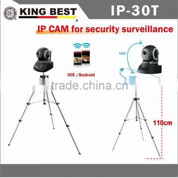 KINGBEST IP Camera with light stand /P2P function / ptz ip cam / IP Camera