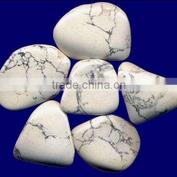 Tumbler natural stone howlite tumbler jewelry