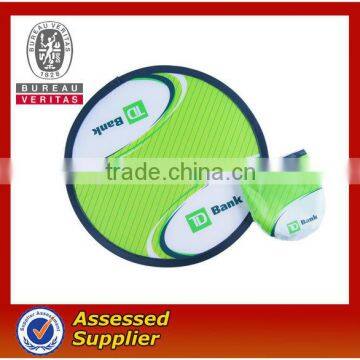 colorful folding flying disc/foldable foam frisbee