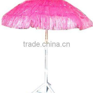 straw roof beach umbrella steel 180cm