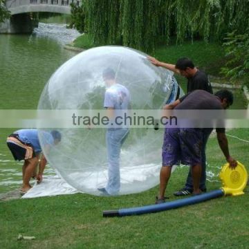 inflatable transparent colorless water walk ball