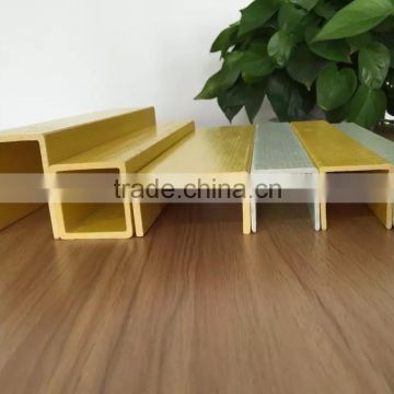 High quality of frp channel/ high strength pultruded FRP GRP fiberglass beam, C channel for pig (professional manufacturer)