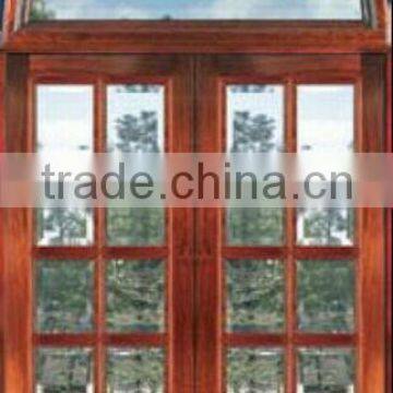 Round Transom Exterior French Wooden Doors Design 2013 New DJ-S9076HR