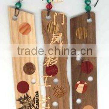 Bamboo/Wood Fashion Bookmark (Wood craft/wood gift/ wood art in laser cut & engraing)