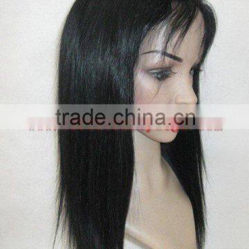 best christmas gift,100%human hair full lace wigs, silky straight ,