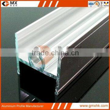 extruded aluminium profile for walk-in wardrobe sliding doors