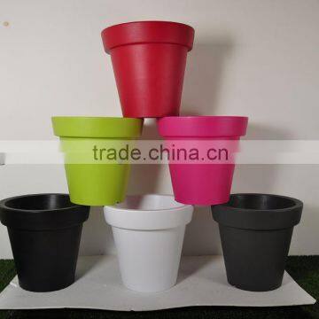 Outdoor use garden decoration Colorful plastic flower pots