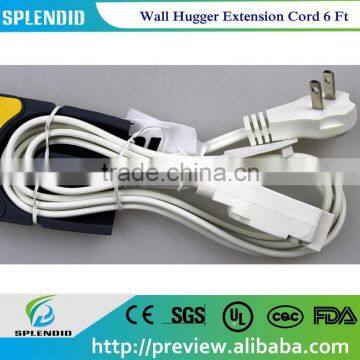 UL Wall Hugger Extension Cord 6 Ft