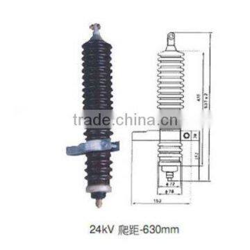 Порcelain jacket surge arrester 24 кВ 630 мм