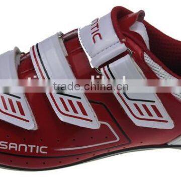 2016 road cycling shoe bike shoes compatibility SPD system with 3 straps