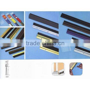 Aluminium holder door seal brush