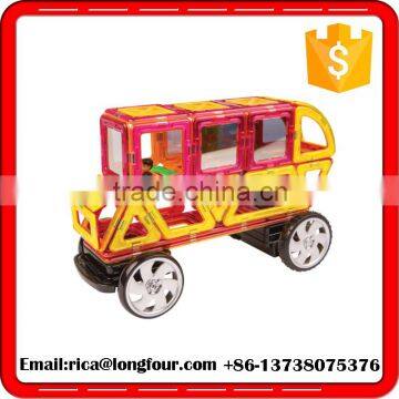 Plastic Magnetic Building Blocks for DIY Educational Toys photo-3