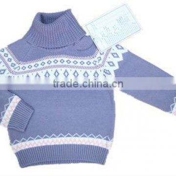 light purple color girls pullover sweater