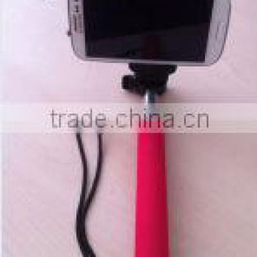 Handheld mobile phone monopod with phone holder mobile monopod