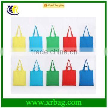 Bule Green Yellow Red Color Canvas Cotton Tote Shoulder Shopping Bag