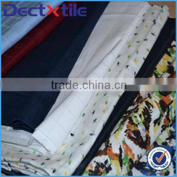 Fashion fabric cotton spandex yarn dyed grille suppliers factory