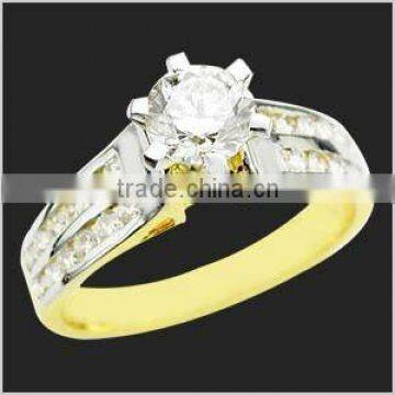 Round Gemstone Solitaire Rings