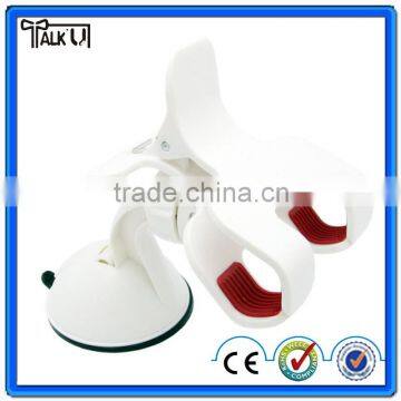 Handfree Double Clip Car Cell Phone Clip Bracket for Sumsung GPS, Windshield Suction Car Phone Clip Bracket photo-4