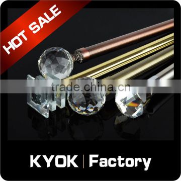 KYOK 28mm glass curtain rod finials,wrought iron curtain rod finials