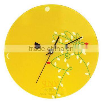 Professional acrylic manufacturer supplies modern colorful acrylic quartz wall clock