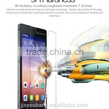 High Quality Mobile Phone Toughened Glass Membrane for huawei P7,high clear and ultra thin