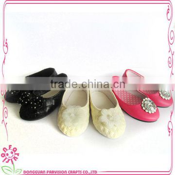 beautiful PU doll shoes for 18 inch dolls