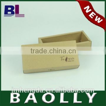 Brown floding full color printing kraft box for display