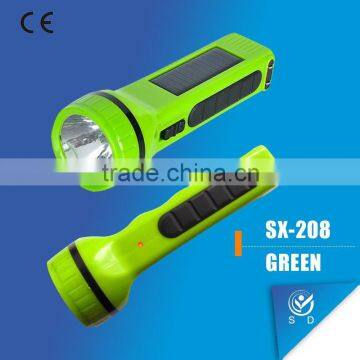solar led torch, rechargeable torch SX-208